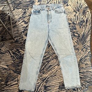 Zara Faded Blue Denim Jeans